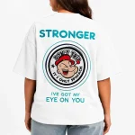 تی شرت زنانه کارتونی Stronger سفید - تصویر 2