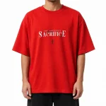 تیشرت مردانه طرح SacrificE نارنجی کد MW201